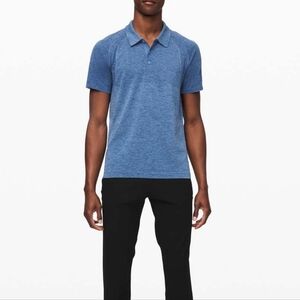 Lululemon Metal Vent Tech Polo Midnight Shadow / Tempest Blue